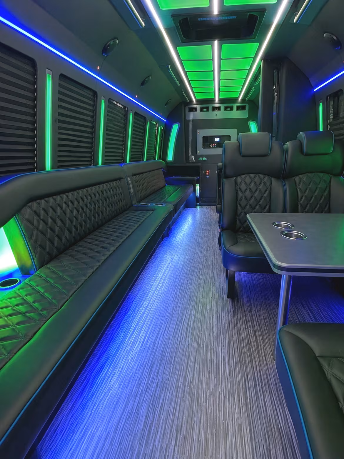 on a party bus the wine tour starts the moment you board
