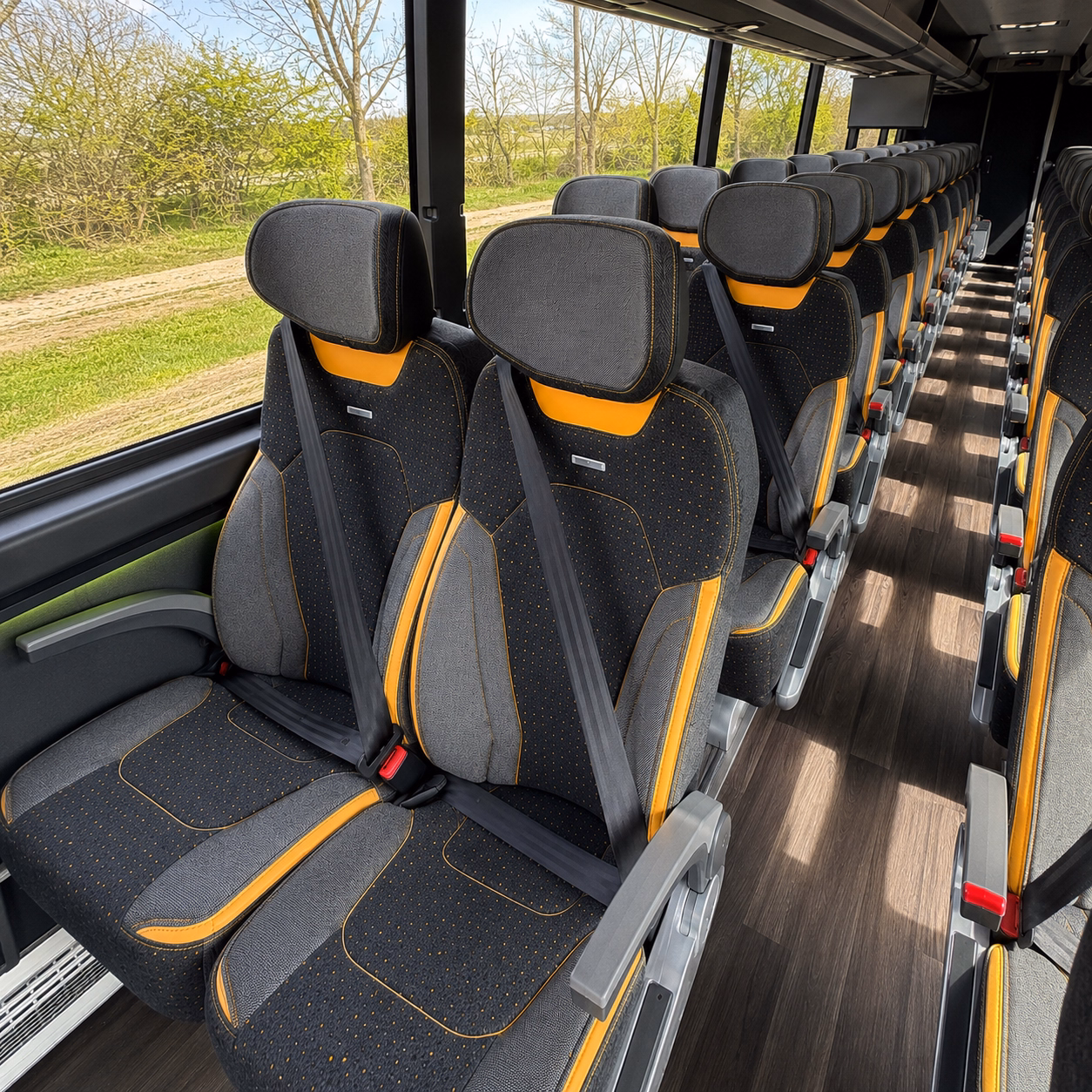 torrance charter bus interior