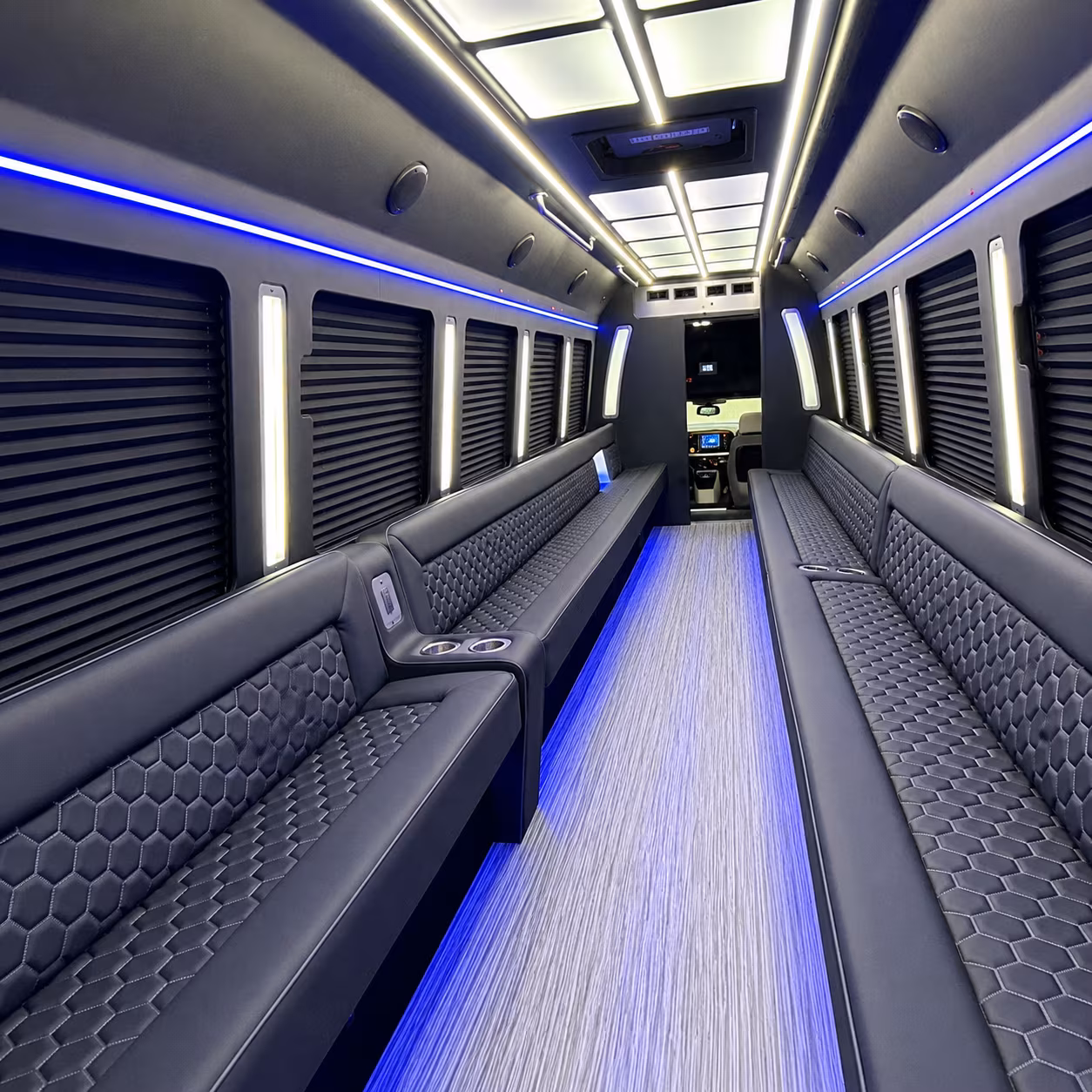 torrance party bus rental interior