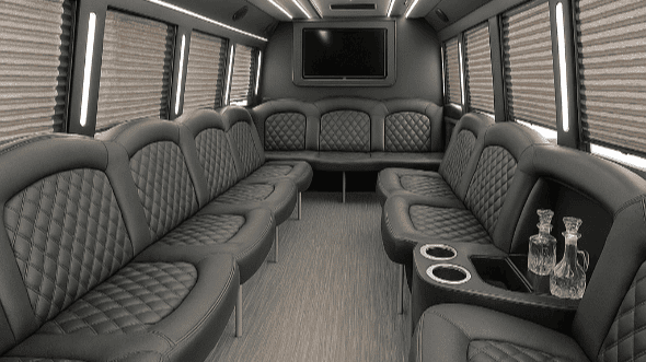 50 Passenger Party Bus Interior