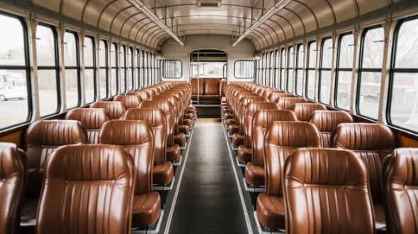torrance school bus rental interior